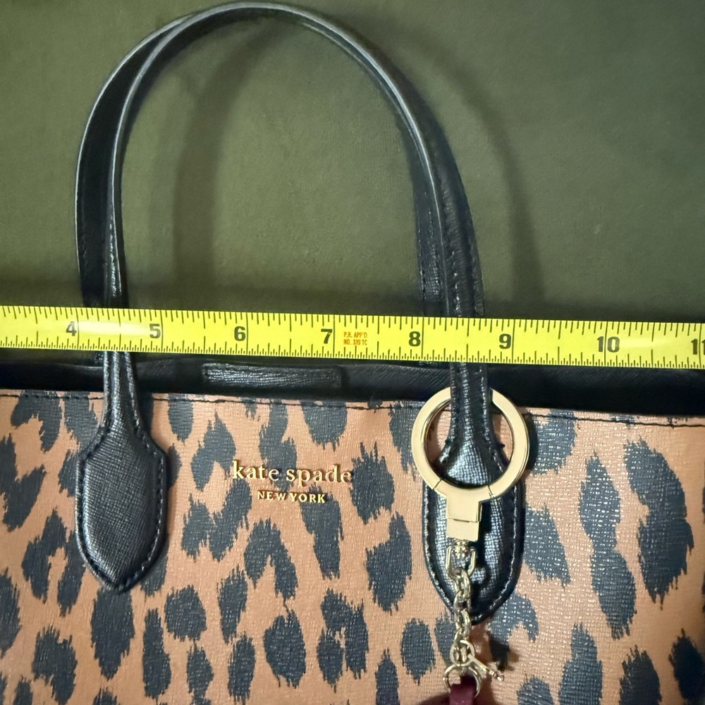 Kate Spade Animal Print Tote - Black and Tan - Picture 13 of 15